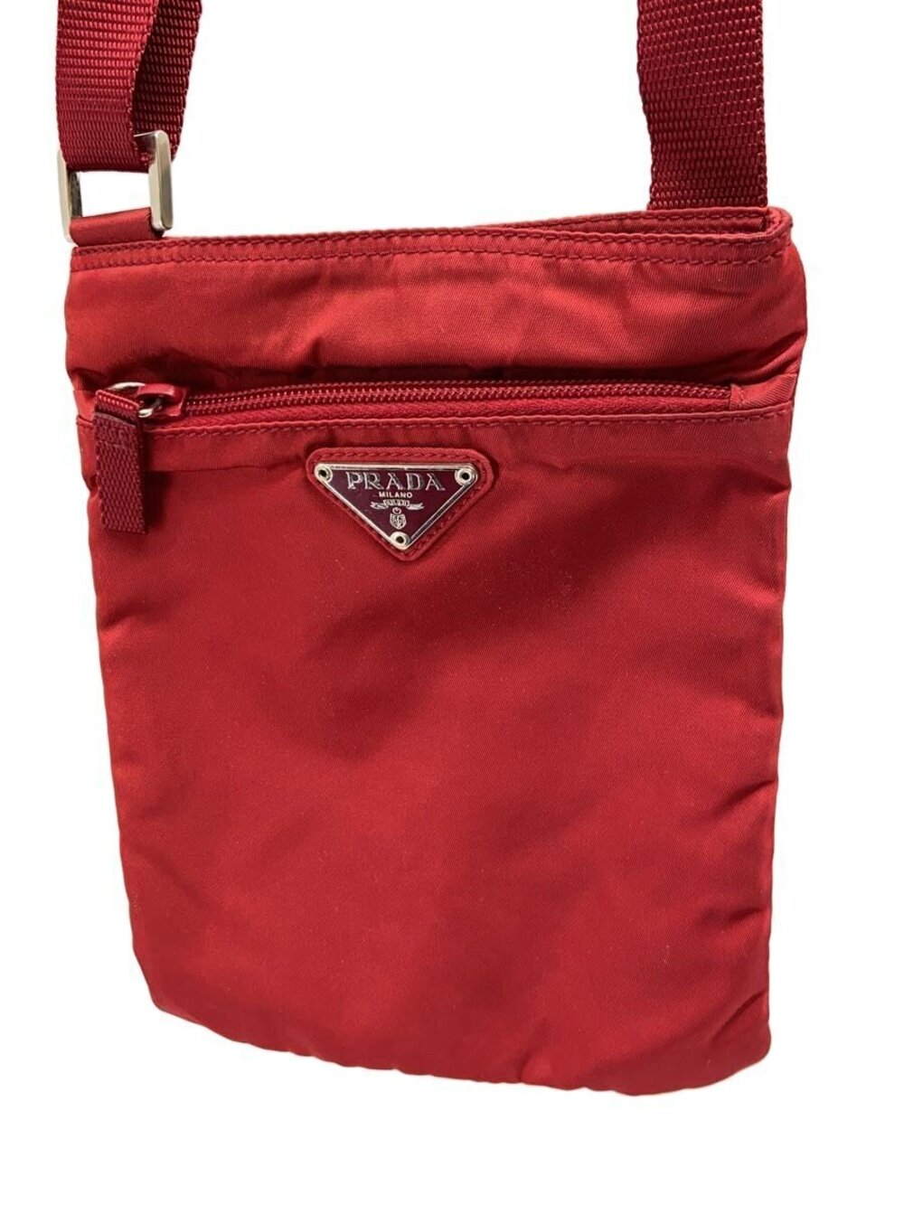 Prada Red Tessuto Crossbody Bag
